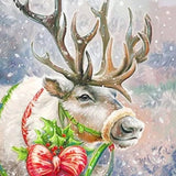 Christmas Deer Decoration - Diamond Painting Kit