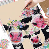 Cow Stare  - Diamond Painting Kit