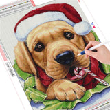 Dog Santa - Diamond Painting Kit