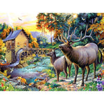 Deer Cottage  - Diamond Painting Kit