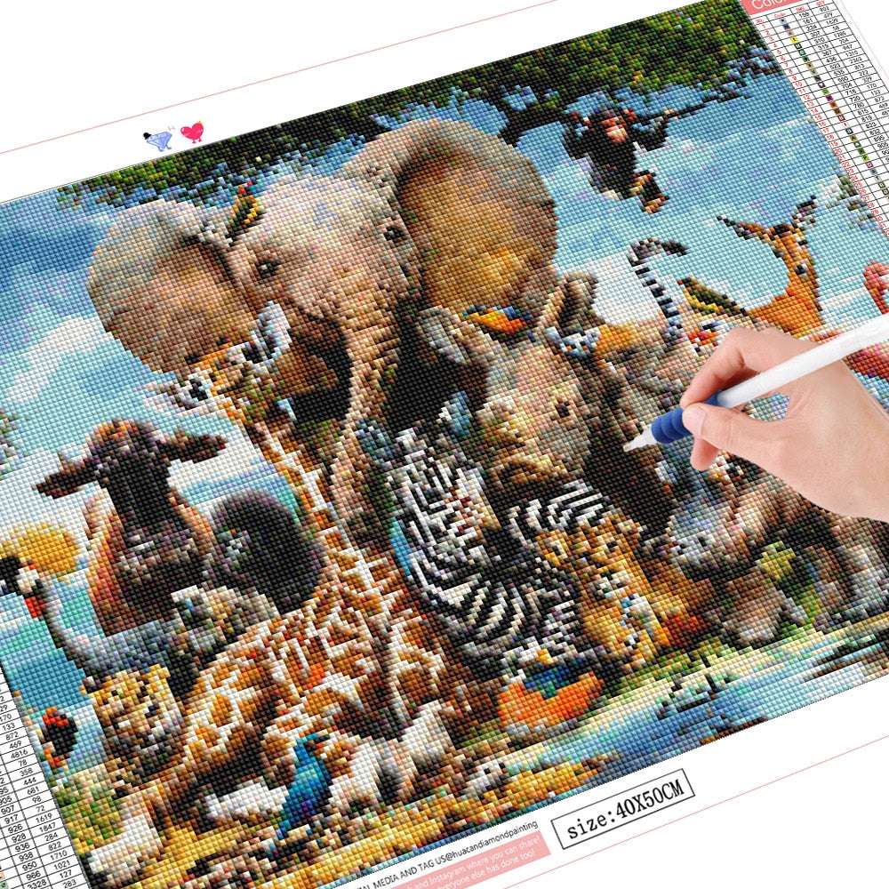 Jungle Animals Diamond painting Kit