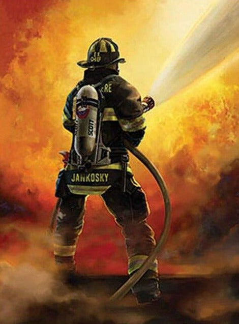 Fire Fighter Diamond Painting Kit