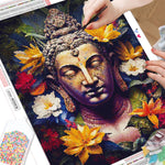 Meditative Flower Buddha - Diamond Painting Kit