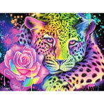Rose Rainbow Leopard - Diamond Painting Kit