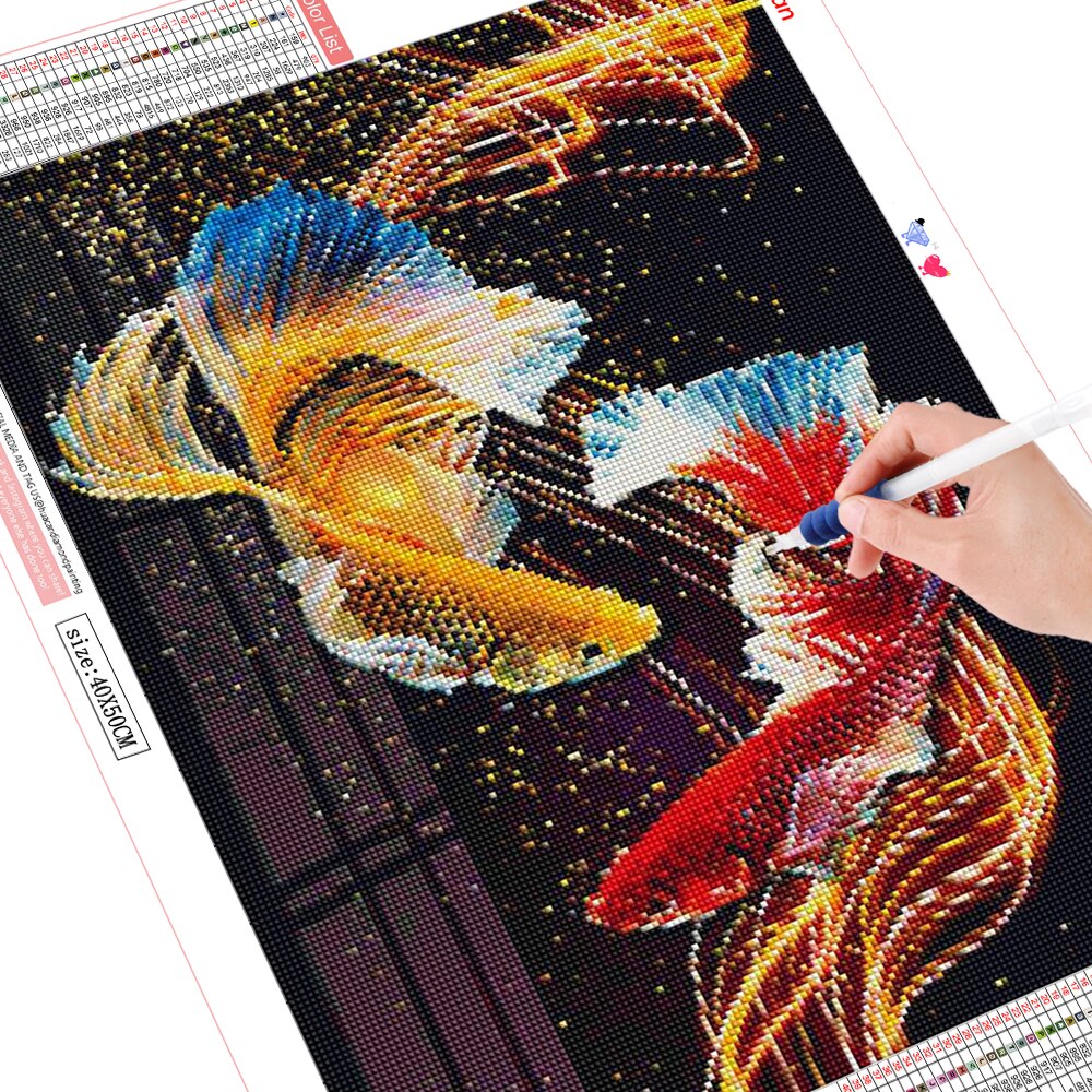 Sparkling Fishes - Diamond Painting Kit