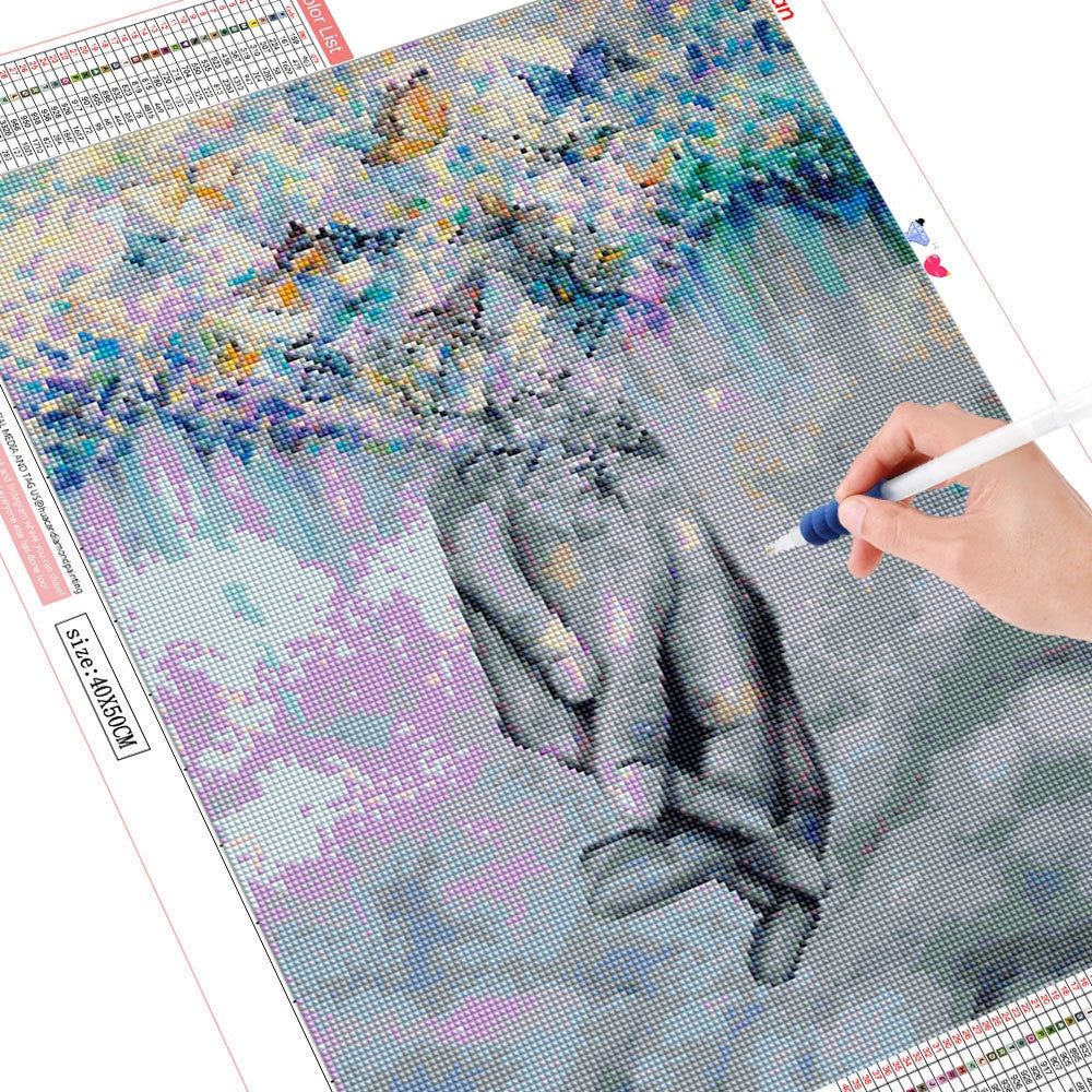 Folded Hands  - Diamond Painting Kit