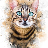 Surprised Cat - Diamond Painting Kit