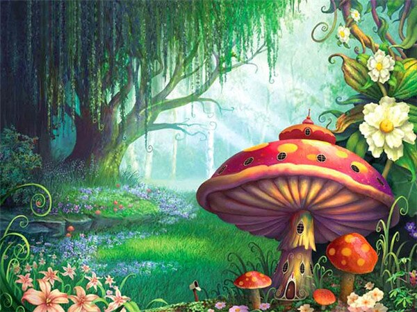 Mushroom Forest - Diamond Painting Kit