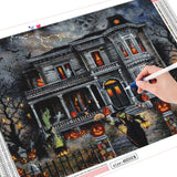Halloween House - Diamond Painting Kit