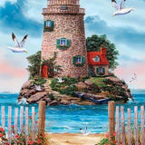 Lighthouse Island - Diamond Painting Kit