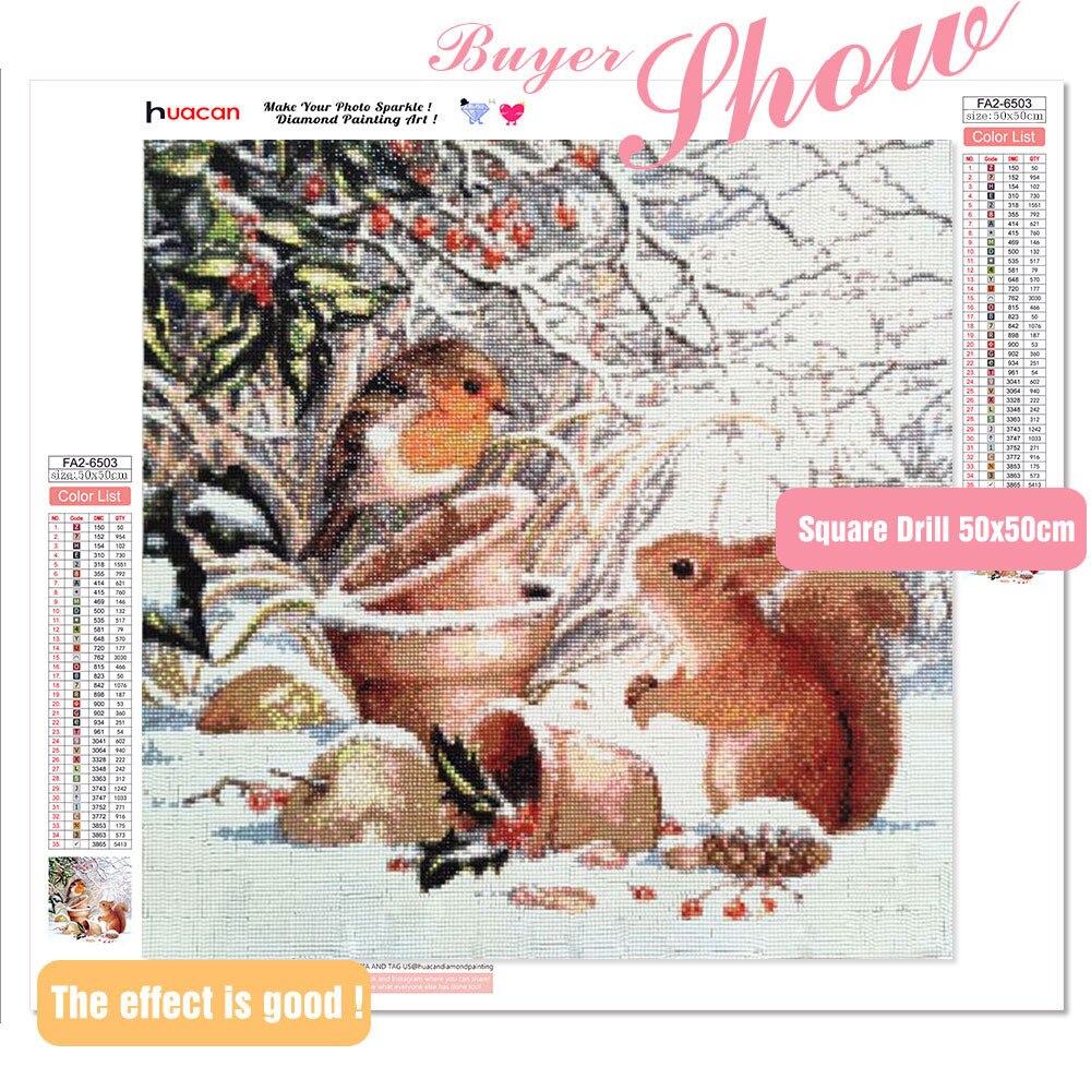 Sparrow & Squirrel - Diamond Painting Kit