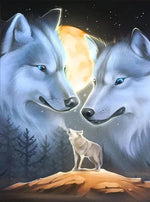 Triple Wolves - Diamond Painting Kit
