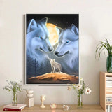 Triple Wolves - Diamond Painting Kit