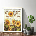 Love Sunflower - Diamond Painting Kit