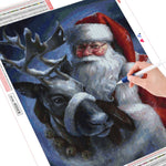 Santa Claus Reindeer - Diamond Painting Kit