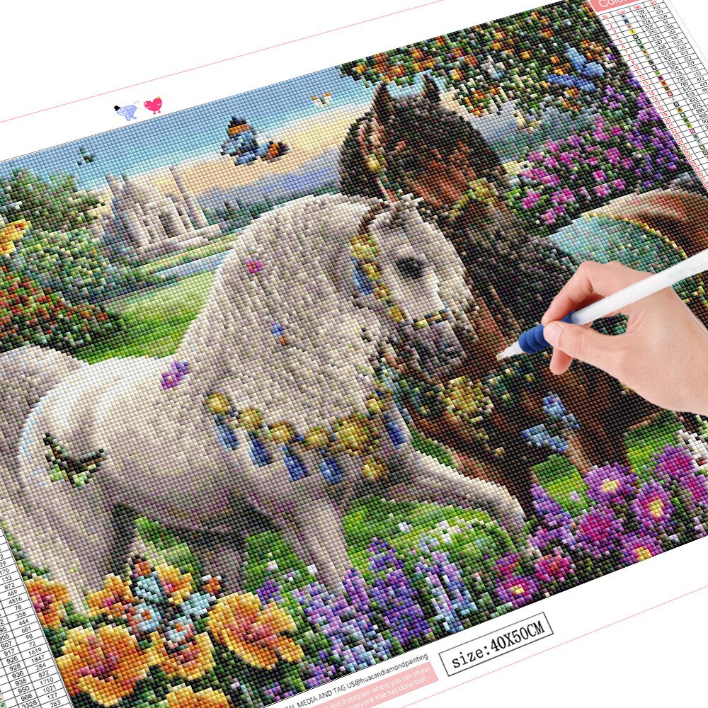 Garden Horses  Diamond Painting Kit