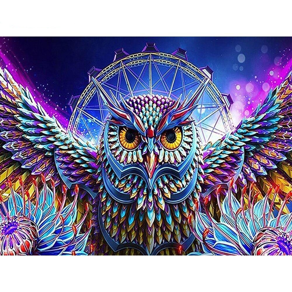 Slendid Owl - Diamond Painting Kit