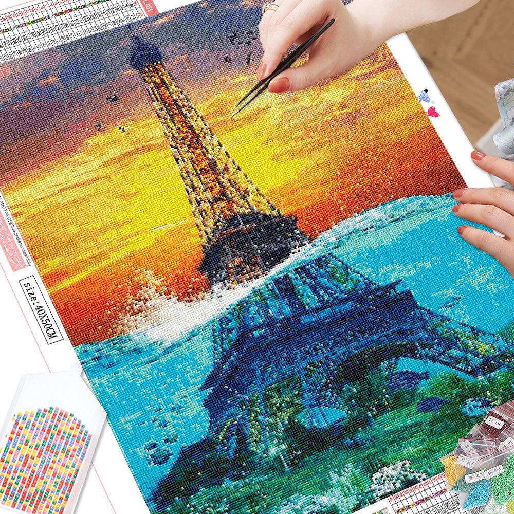 Submerge Eiffel - Diamond Painting Kit