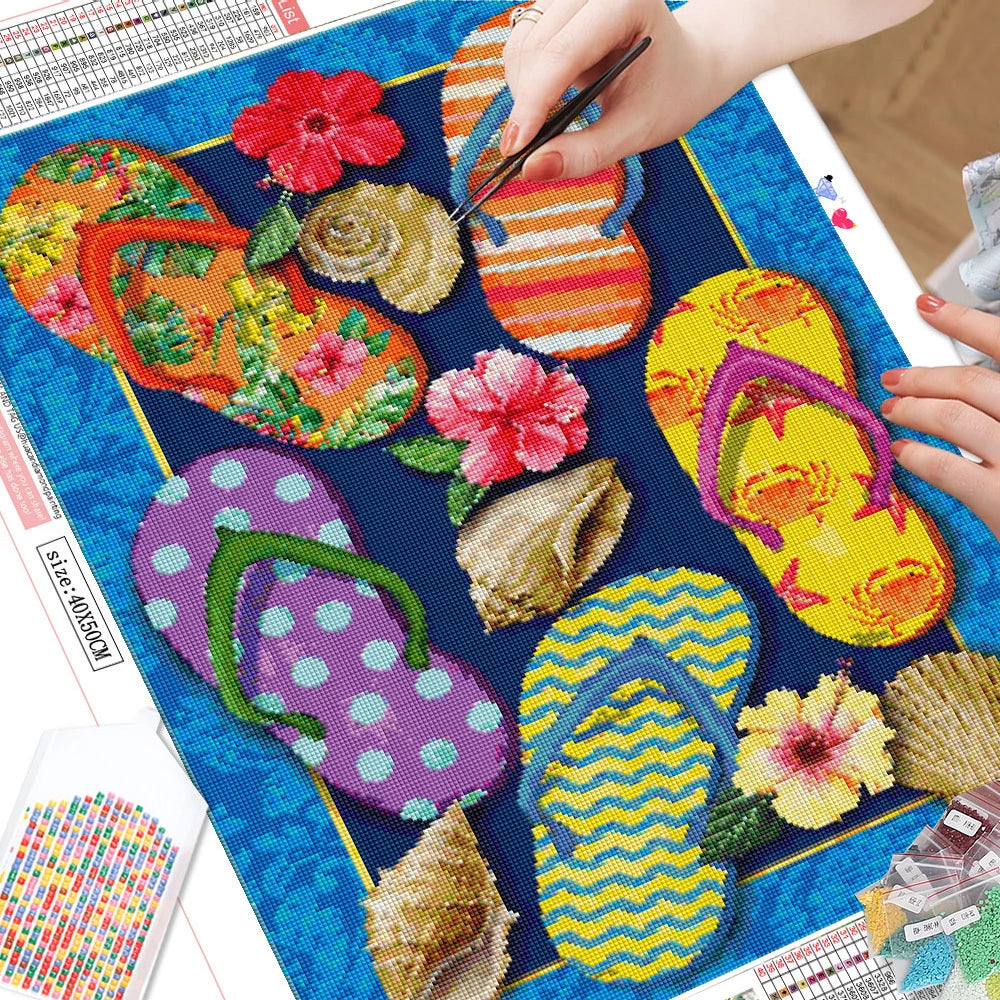 Slippers - Diamond Painting Kit