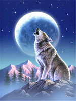 Wolf Moon - Diamond Painting Kit