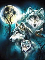 Wolf Face - Diamond Painting Kit