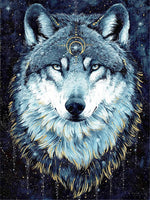 Wolf Head - Diamond Painting Kit