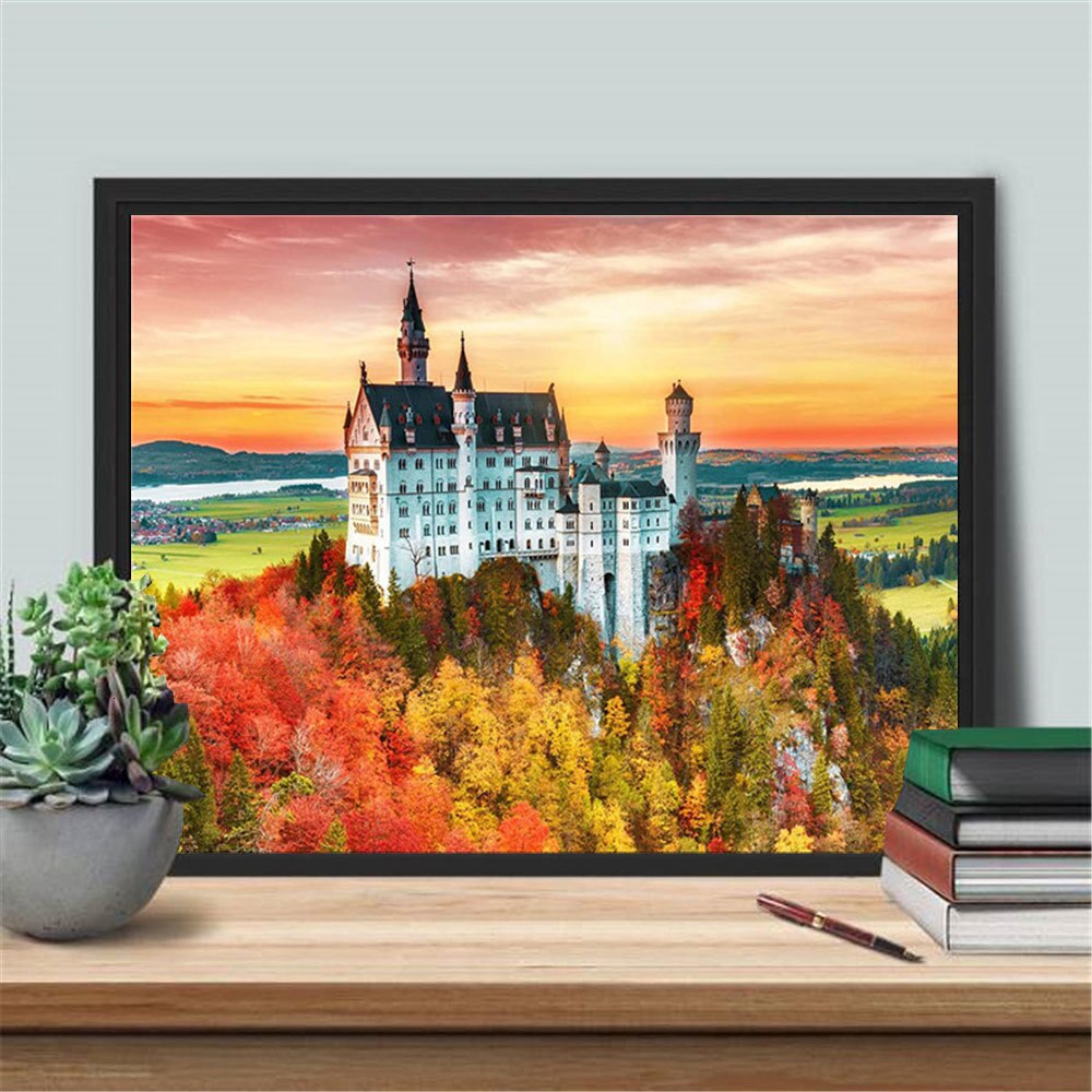Autumn Castle - Diamond Painting Kit