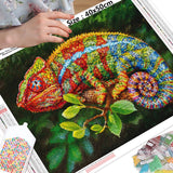 Rainbow Chameleon - Diamond Painting Kit