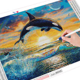 Dolphin Jump - Diamond Painting Kit