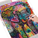 Holi Elephant - Diamond Painting Kit