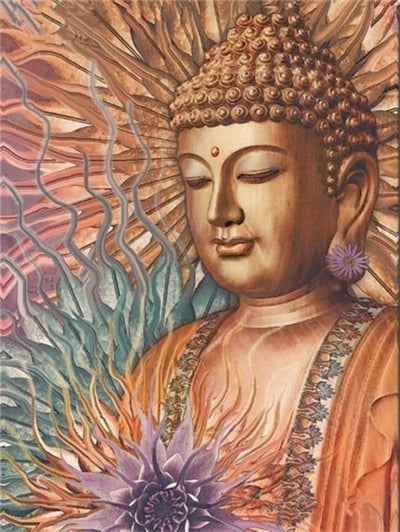 Buddha Florals - Diamond Painting Kit