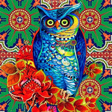 Floral Owl - Diamond Painting Kit