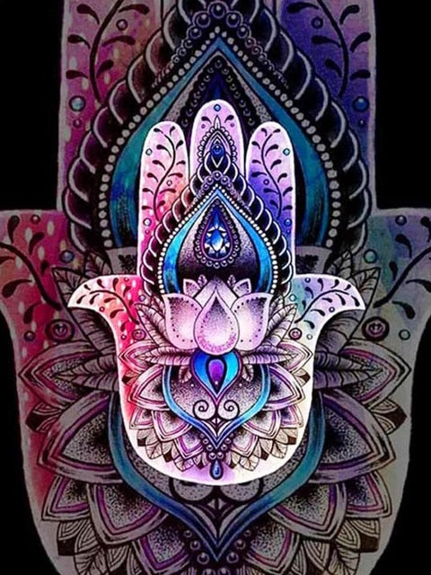 Hand Mandala  - Diamond Painting Kit