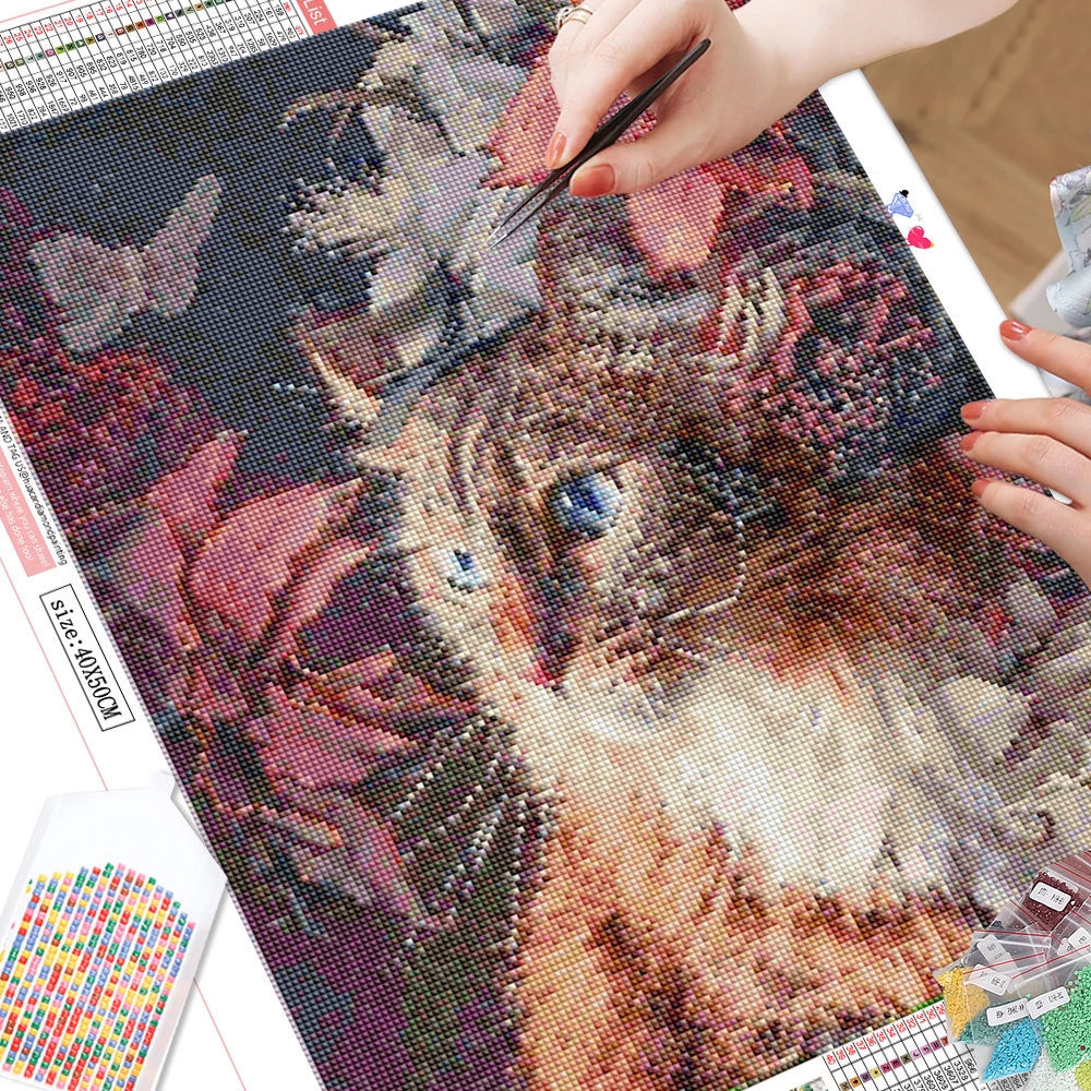 Dreamy Cat - Diamond Painting Kit