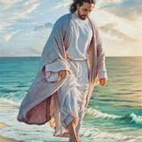Jesus Walk On Beach - Diamond Painting Kit