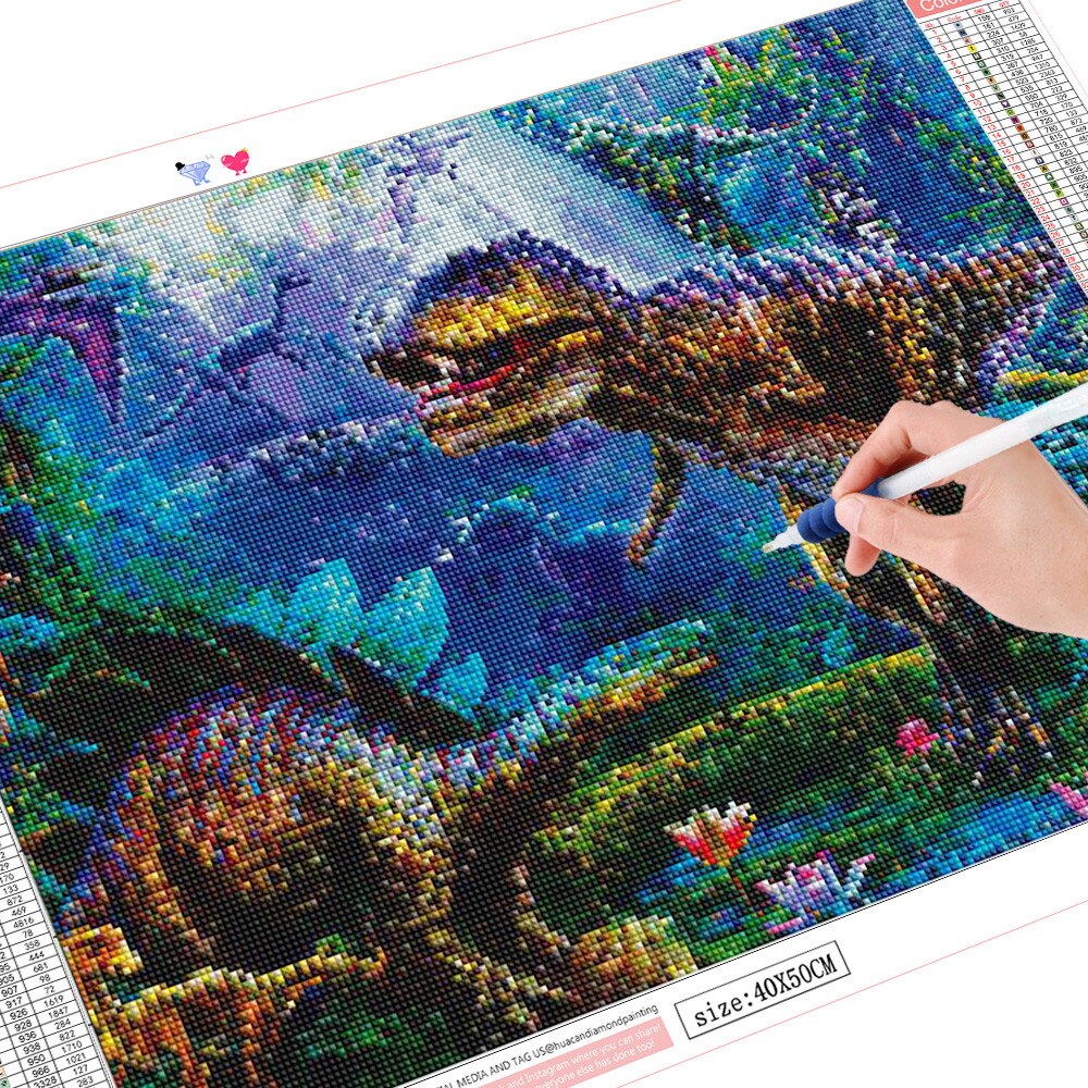 Dino World - Diamond Painting Kit