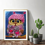 Cozy Owl - Diamond Painting Kit