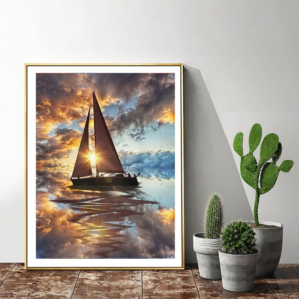 Boat Image  - Diamond Painting Kit