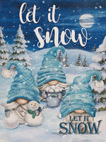 Let It Snow Santa- Diamond Painting Kit
