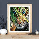 Tiger Leaves - Diamond Painting Kit
