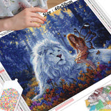 Fairy & Lion - Diamond Painting Kit