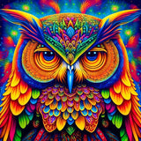 Owl Regal Splendor - Diamond Painting Kit