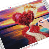 Path To Heart Tree - Diamond Painting Kit