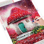 Mushroom House - Diamond Painting Kit