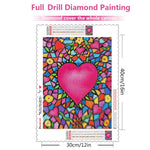 Love Heart Embroidery - Diamond Painting Kit