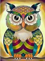 Mosaic Owl - Diamond Painting Kit