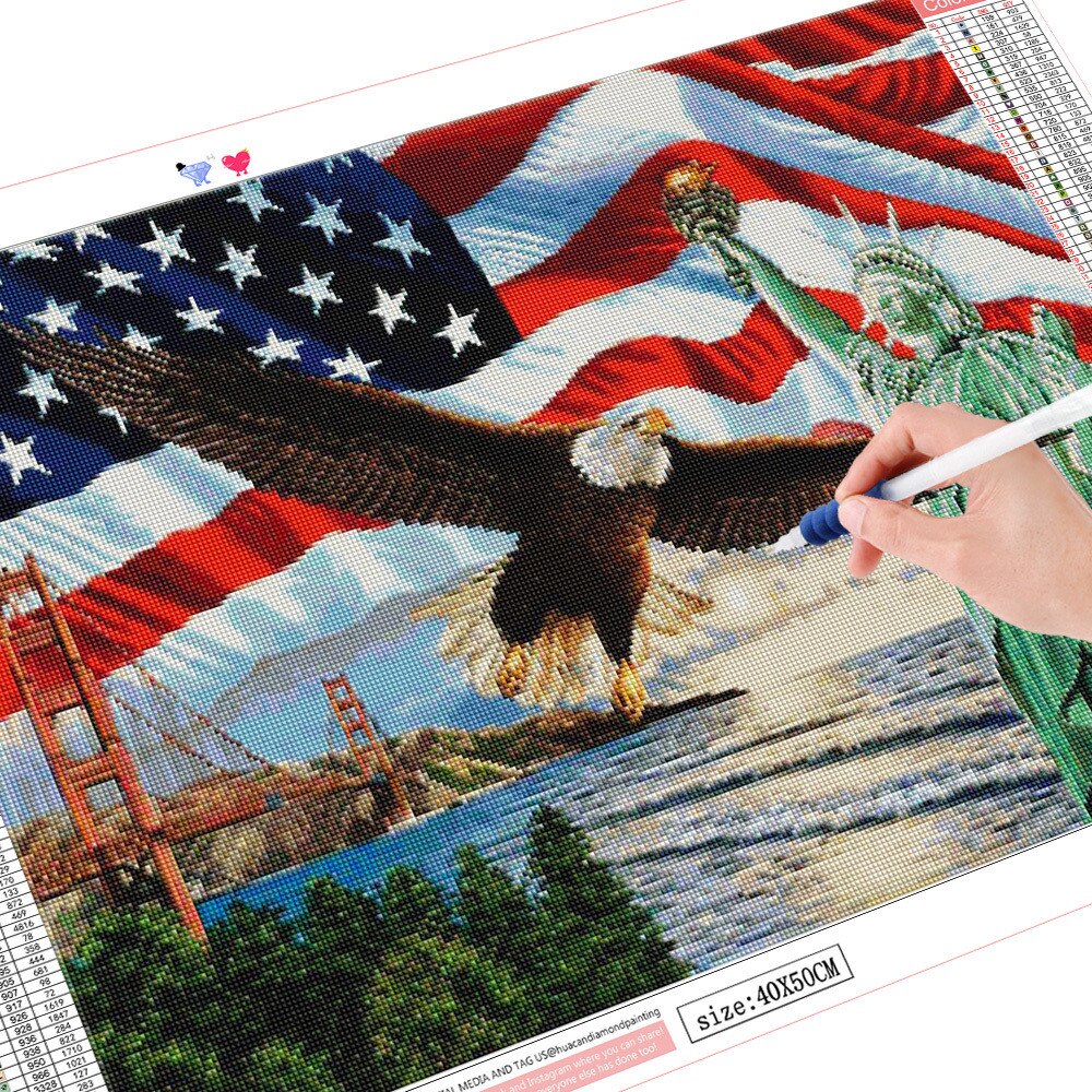 USA Eagle - Diamond Painting Kit