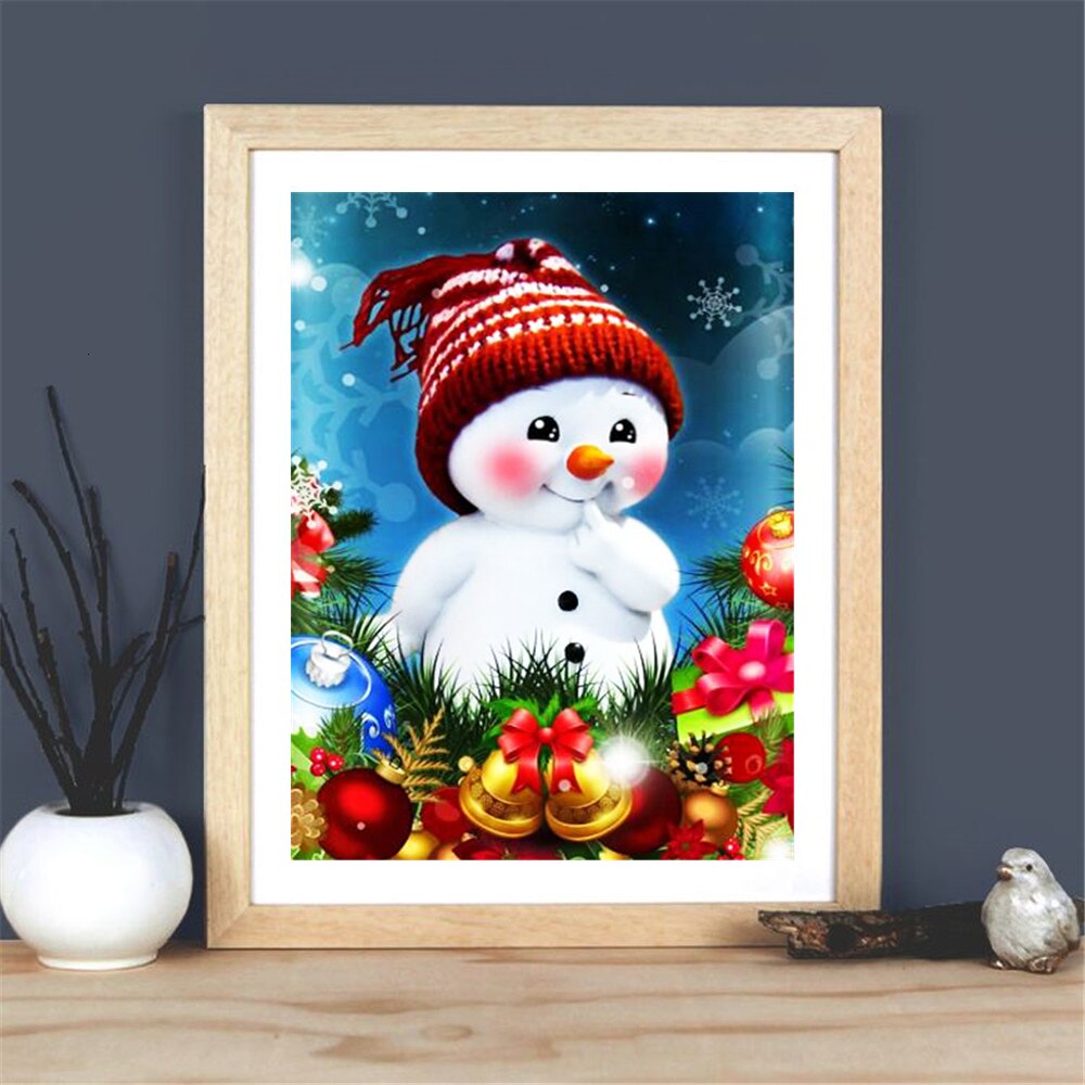 Christmas Snowman- Diamond Painting Kit