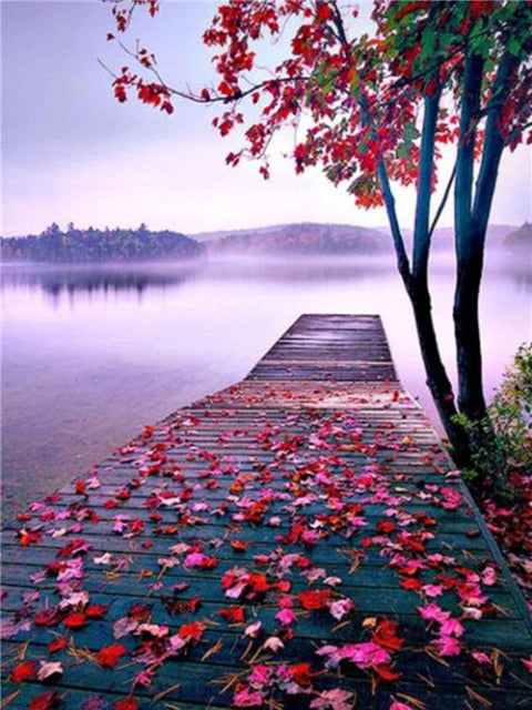 Floral Path Diamond Painting Kit