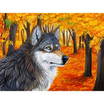Autumn Wolf - Diamond Painting Kit